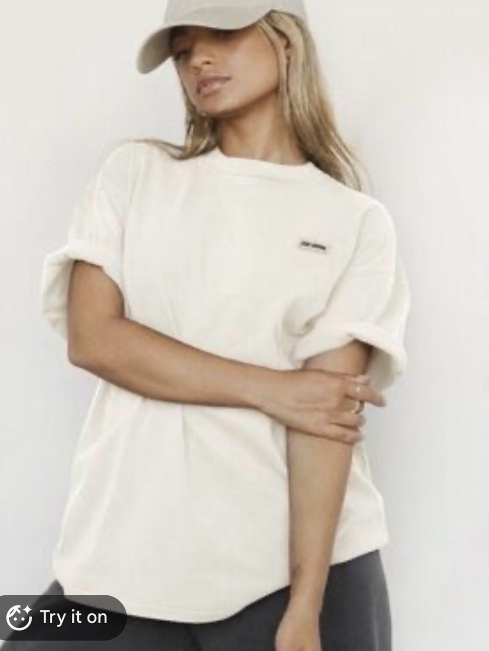 38. Joah Brown oversized Short-Sleeve Crewneck Tee
